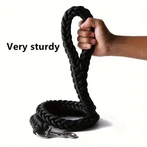 Comfort-Strong Braided Dog Leash: Ideal For Effective Training & Enjoyable Walks. Durability Meets Comfort