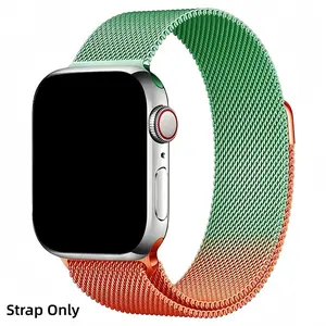 Milan strap for Apple Watch with Milanese strap and magnetic clasp Series 11/10/9/8/7/6/5/4/3/2、SE1/SE2/SE3、Ultra 1-3， 38mm、40mm、41mm、42mm、44mm、45mm、46mm、49mm  Sizes available - Men's and Women's, Stainless Steel Mesh Magnetic Strap
