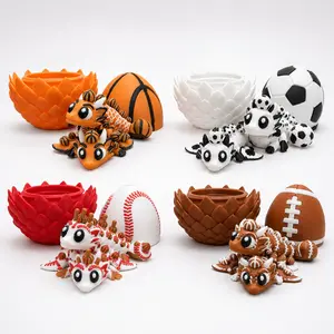Dragon Egg - Two Dragons | Baseball | Football | Basketball | Soccer | Best gift | Funny Desk Decoration
