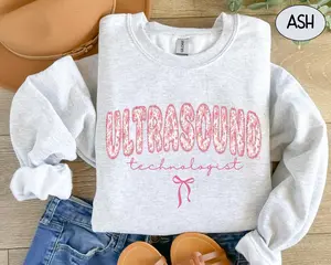 Ultrasound Technologist Sweatshirt, Cute Ultrasound Tech Crewneck, Sonographer Graphic Top, Sonography Student Graduation Shirt, Cozy Gift For Future Techs