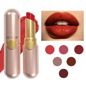 Creamy Lipstick Highly Pigmented Long-Lasting Waterproof Non-Fading Non-Sticky Lipstick for All-Day Makeup Lip Product