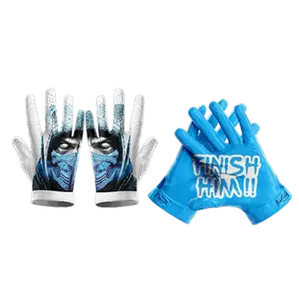 Finish Him/ Ultra Grip Football Premium Gloves Sports Gear