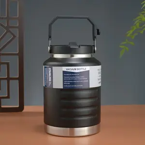 Outdoor Portable Space Bottle, Stainless Steel Vacuum Insulated Cold Water Jug, Large Capacity Sports Water Bottle for Car Use, Stainless Steel Thermos, Insulated Flask