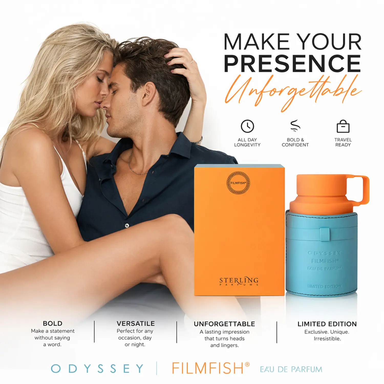 Men's Strong Pheromone Cologne - 100ml Perfume (3.4fl.oz) Single Bottle, with Long-Lasting Floral-Fruity-Woody Notes, Enhances Attraction with Phero, Ideal for 2 Special Occasions (Thanksgiving, Christmas)