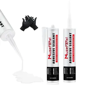 RV Roof Lap Sealant Self Leveling,2 Pack RV Roof  Sealant White,  Flexible EPDM RV Sealants and Caulking Exterior Repair Kit for Campers,, Motorhomes