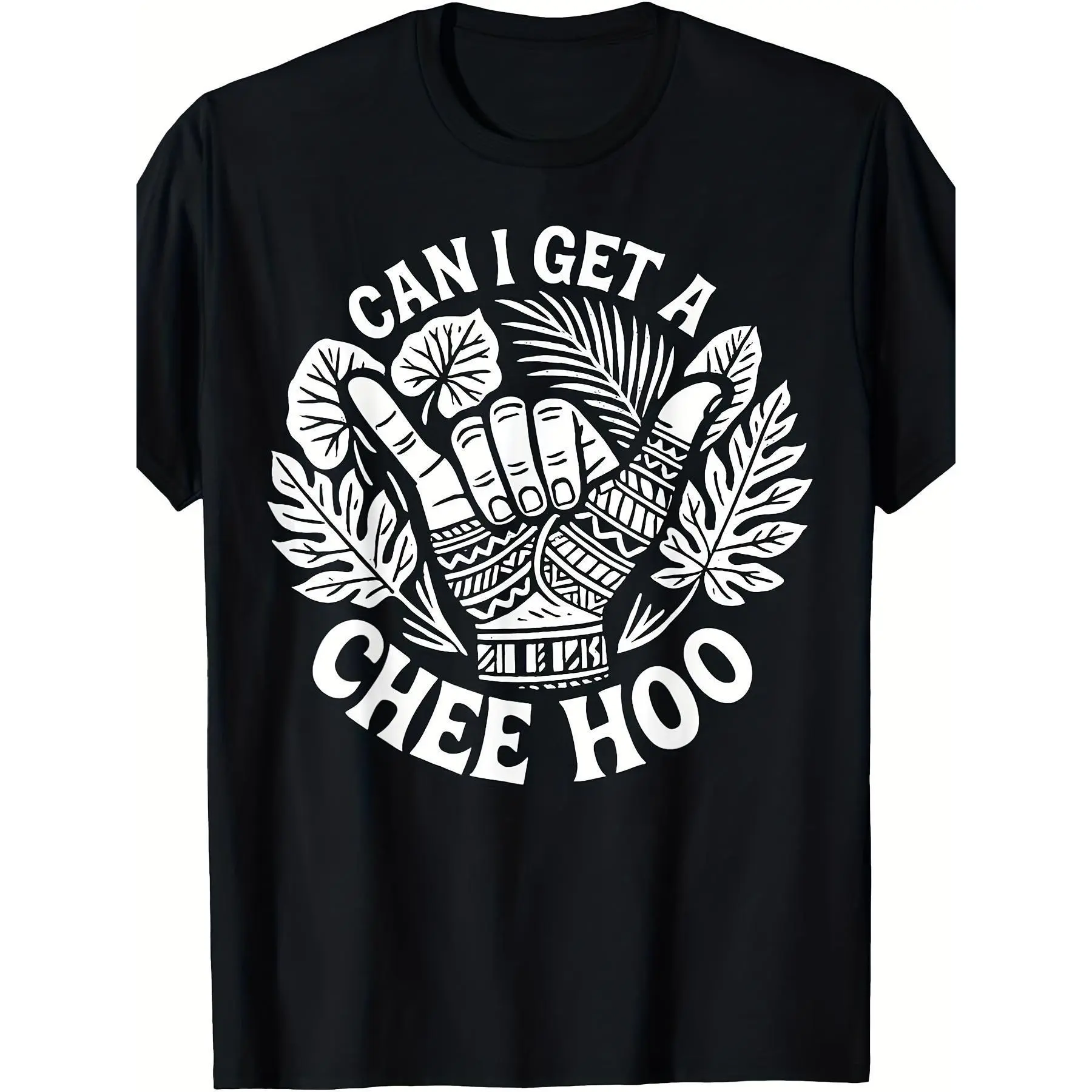 Chee Hoo Polynesian Graphic T-Shirt Vintage Tribal Print Unisex Cotton Tee Casual Shirt