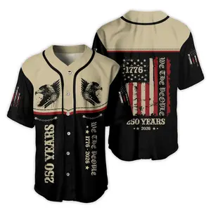 American Eagle 250 Years Baseball Jersey – 1776–2026 We The People Patriotic Shirt