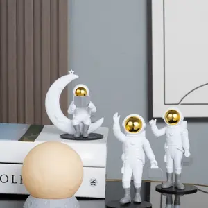 Astronaut Figurine Set PVC Space Man 1/3pcs, Helmet Mini Sculpture, Home Office Decor, Desktop Decoration Ornament, Decorative Home Ornament, Kids Birthday Gift