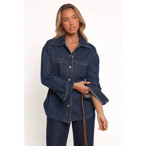 Dede Denim Shacket - Denim