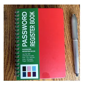 FeroniArt Password Register Book with A-Z Tabs – Compact Password Organizer Notebook with Alphabetical Index, Password Tracker with Card & Email Sections