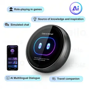 ZNP AI-Badge, Giving gifts, An AI robot designed for conversation, emotional companionship, and ease of use. Customizable character, suitable for both boys and girls. AI dialogue capabilities, suitable for games and learning.
