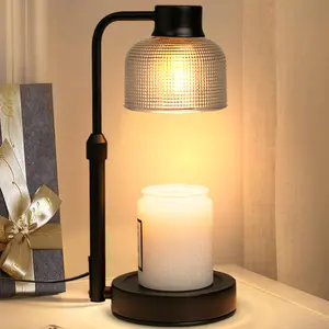 【Mother's Gifts】1 PC Candle Warmer Lamp with Timer Dimmer, Birthday Love Gifts for Mom Women Girlfriend Sister, House Warming Home Room Decor, Wax Melt Warmer with 2 Bulbs for Jar Candles Bedroom Decoration Items