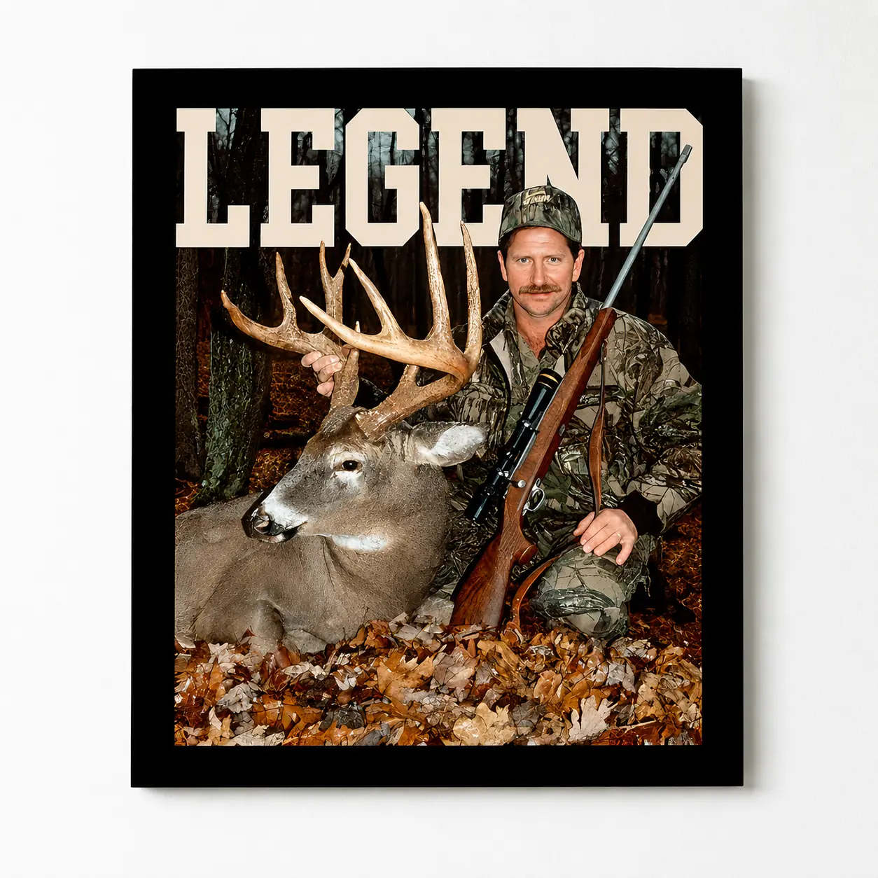 Dale Earnhardt With Deer Wall Poster No Frame Legend Print Home Decor Racing And Hunting Artistic Room Ornaments Fan Gift Art Wall Decoration Western Wall Art