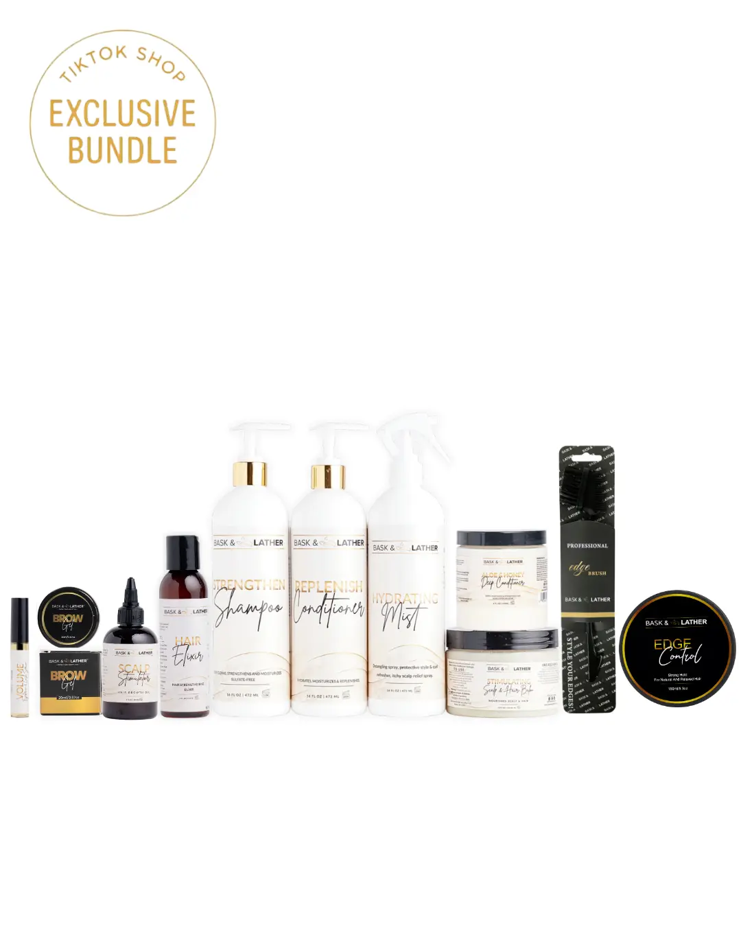 Mega Growth & Style Bundle + Free Edge Brush | For Thicker, Healthier Natural Hair