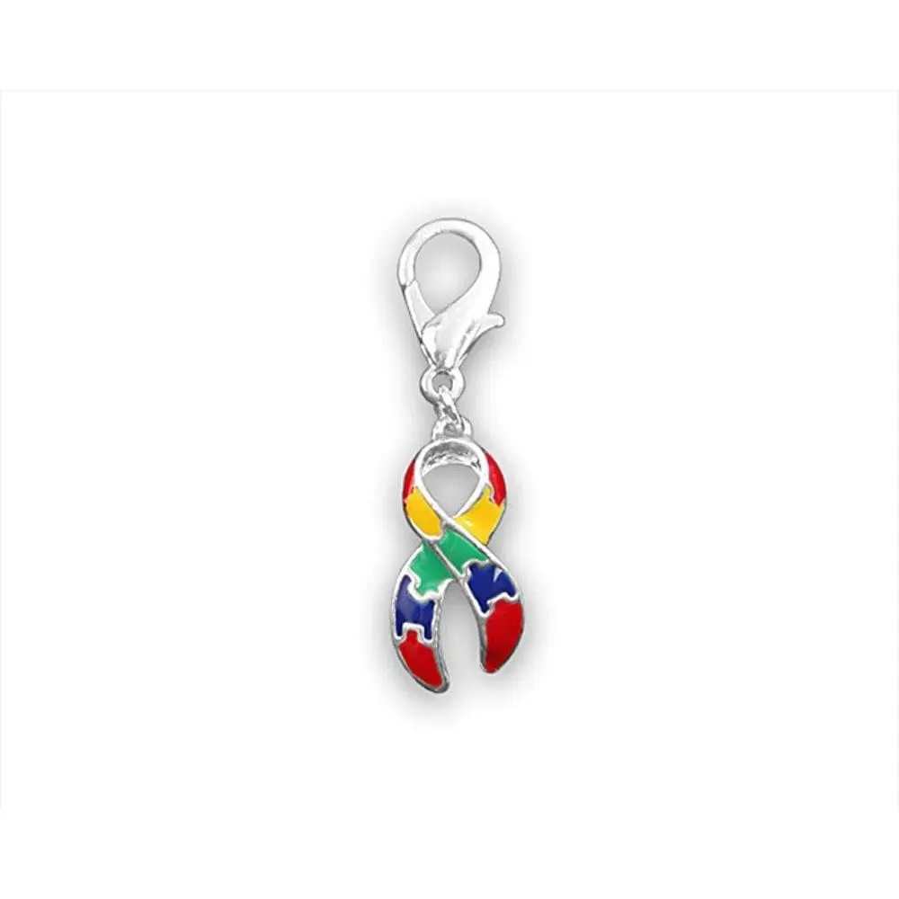Autism Ribbon Hanging Charm