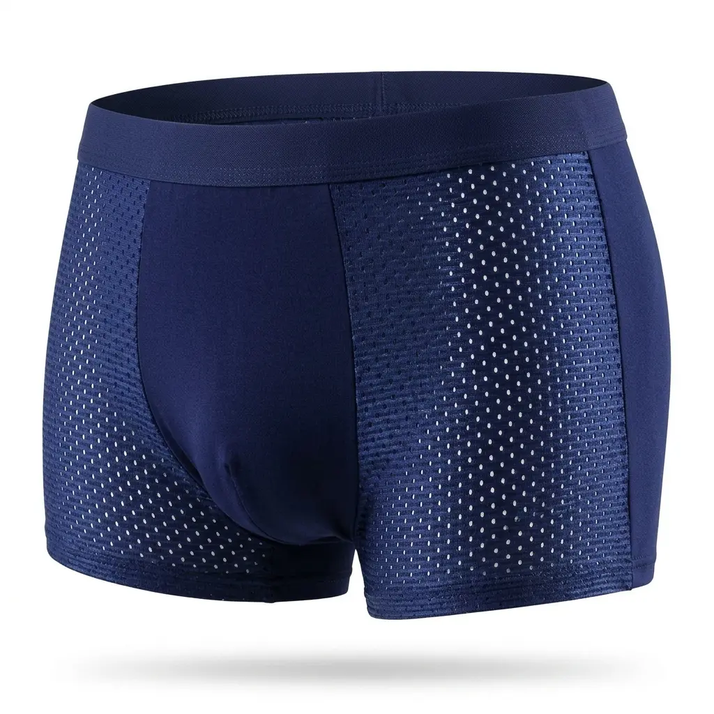 Men's Bamboo Fiber Anti-Odor 4-Pack Boxer Briefs - Active, Gym-Style, High-Stretch, Sporty, Stretch-Flex Sports Underwear, Moisture-Wicking, Cooling, Quick-Dry, Soft Undergarments for Adult Males (Workout, Everyday Wear), Active Men's Sports Underwear, Gy