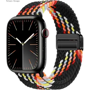2026 New Magnetic Buckle Nylon Woven Watch Strap, Elastic Breathable Sport Replacement Band for All Smart Watches