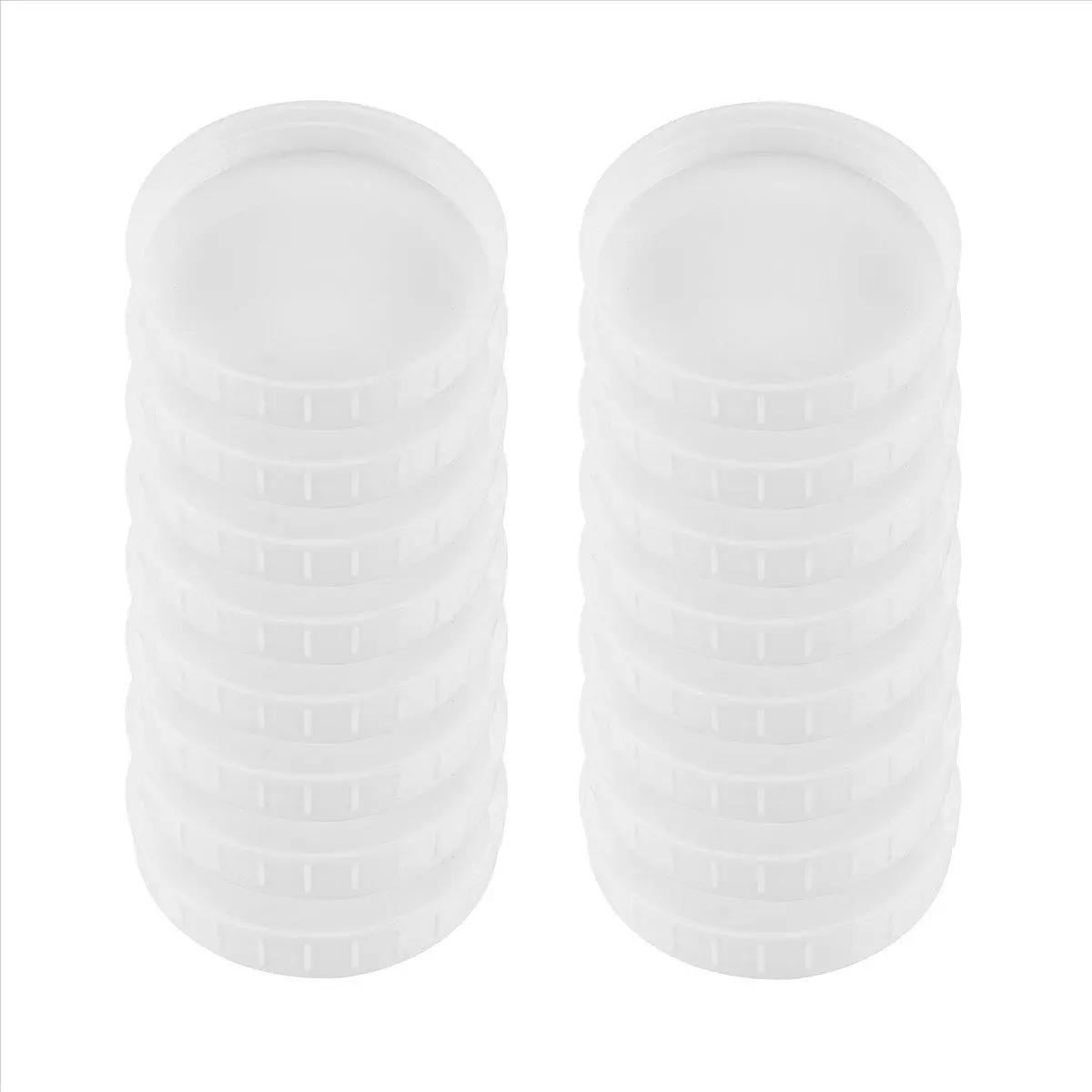 16 Pack Wide Mouth Jar Lids,Plastic Storage Caps for Canning Jars,Leak-Proof and Anti-Scratch Resistant Surface