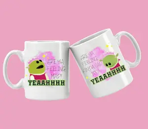 Funny Are You Feeling Mad Coffee Mug, Who's That Wonderful Girl, Nanalan Princess, Nanalan Peepo Mug, Coffee Lover Gift, Trending Mug