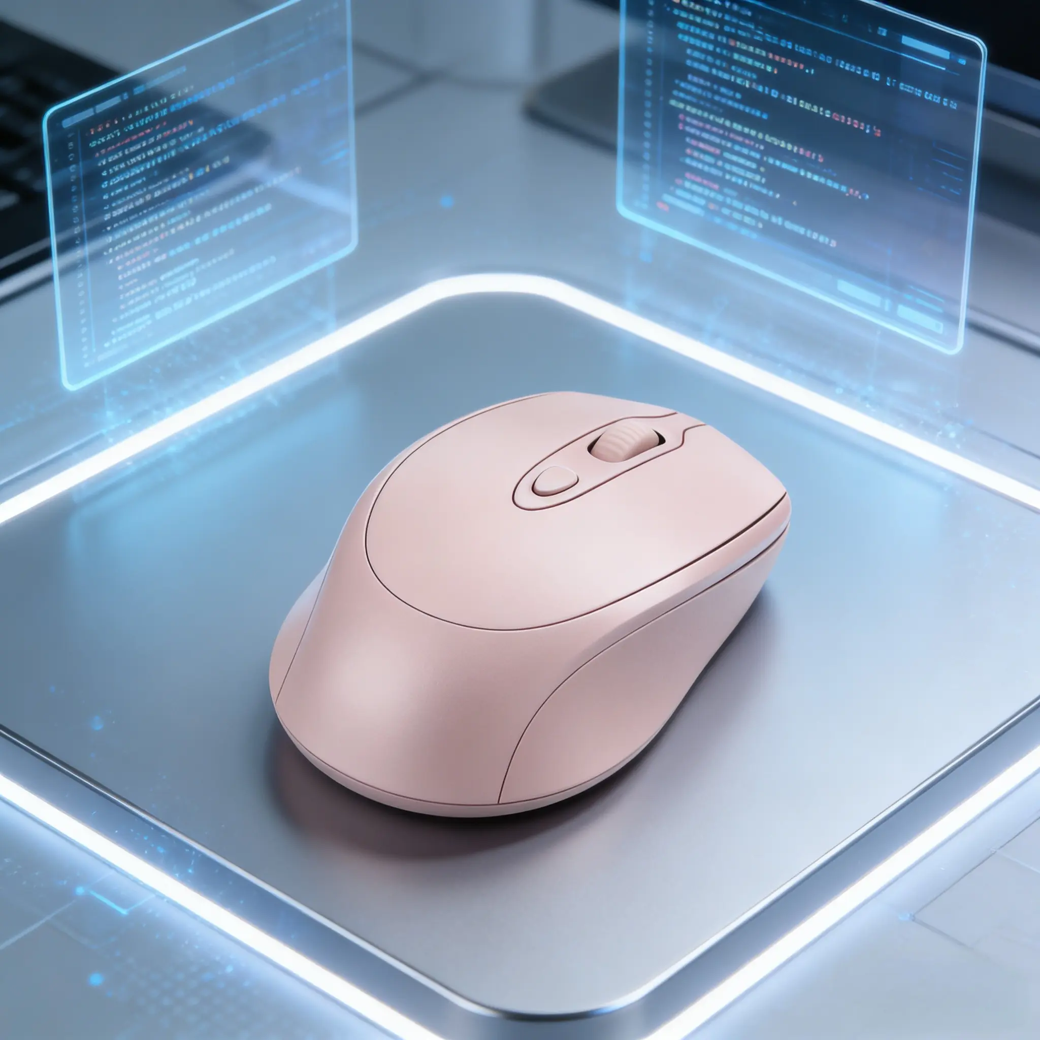 Rechargeable Wireless Cordless Mouse BT & 2.4g, Bluetooth Dual Mode, Ergonomic Design, Portable USB Receiver, Compatible with PC MAC Laptop Computers