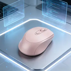 Rechargeable Wireless Mouse BT & 2.4g, Bluetooth Dual Mode, Ergonomic Design, Portable USB Receiver, Compatible with PC MAC Laptop Computers