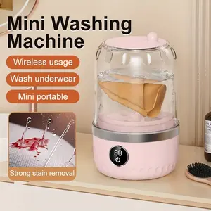 Portable mini washing machine, USB charging, high-quality impact-resistant underwear/underpants cleaning, compact and lightweight, suitable for apartments, dormitories, hotels, RVS and travel camping