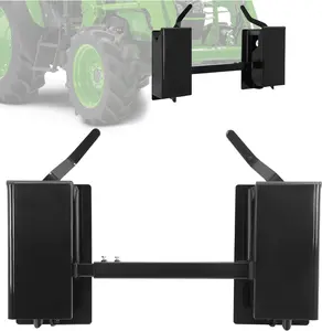 Wutist 4000LBS 9.8" Adjustable Cross Brace Quick Attach Coupler Compatible with Most Bobcats Kubota Tractors Loaders Skid Steer Quick Tach Conversion Adapter Mount Plate Attach Steel Powder Coated