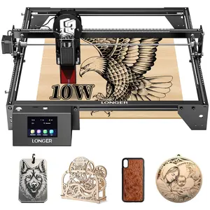 RAY5  10W Laser Engraver,  32-bit Motherboard, App Offline Control, DIY Engraver Tool for Metal/Glass/Wood Engraving Area 14.7"x14.7"