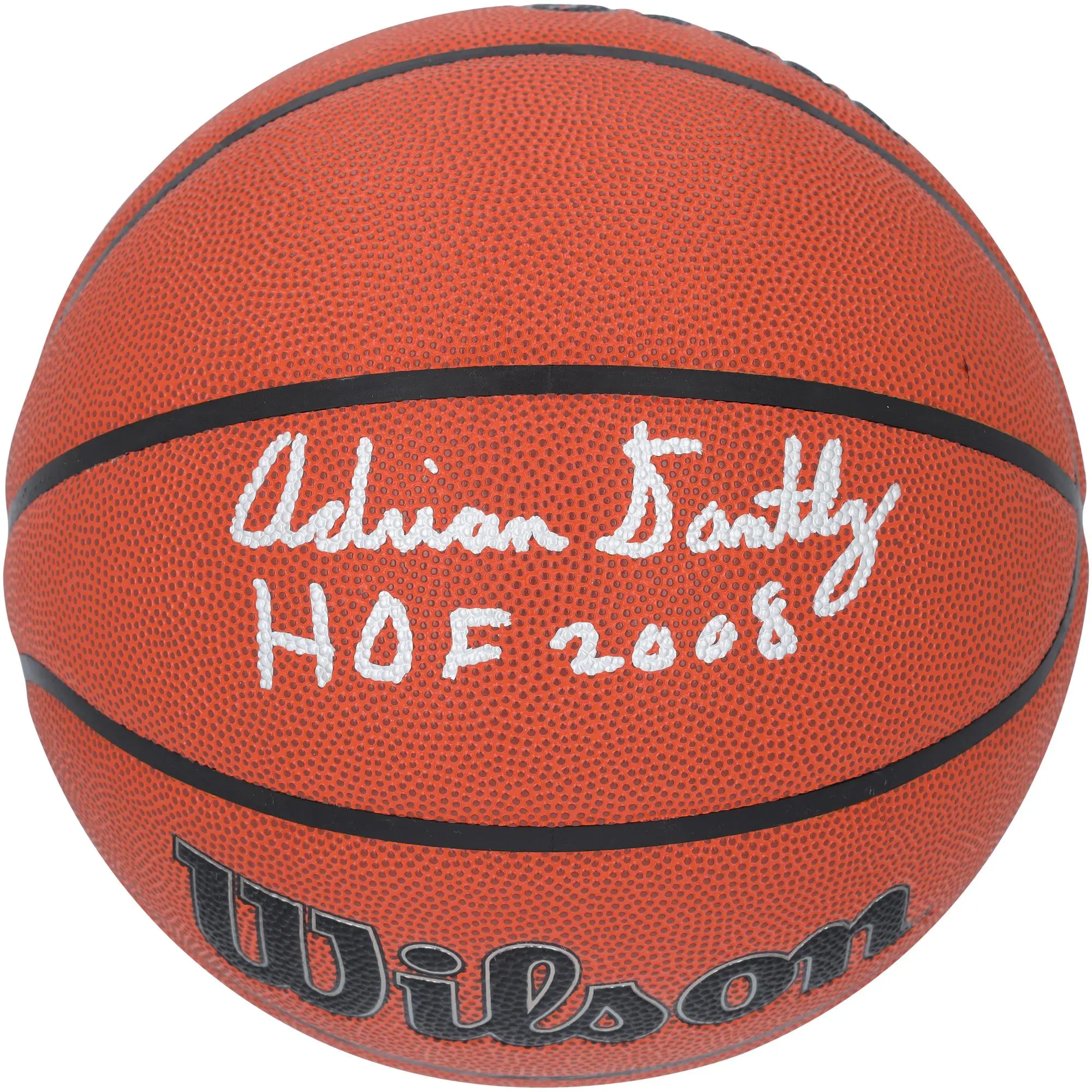Adrian Dantley Utah Jazz Autographed Wilson Authentic Series Indoor/Outdoor Basketball with "HOF 08" Inscription - Fanatics Authentic Certified