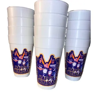 20oz Personalized Styrofoam Cups for any occasion (Birthday, Girls Night, Bachelorette Party, etc) Bottle Drinkware Water Bottles Tumbler