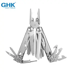 multifunctional stainless steel pliers, easy to carry, foldable multifunctional tool with scissors and screwdriver, suitable for outdoor, fishing, camping