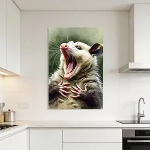 Funny Cute Opossum Poster Bedroom Aesthetic Decorative Painting Printed Product Aesthetic Art Living Room Poster Painting Wall Home Art Decoration humor artwork