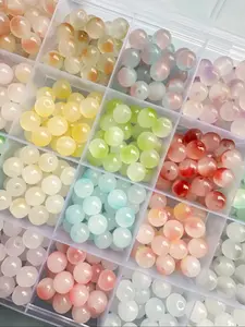 8mm Bead, Colorful Bead Assortment, Beads Set, DIY Jewelry Making Accessories for Bracelet & Necklace, Fashion Accessories for Women & Girls