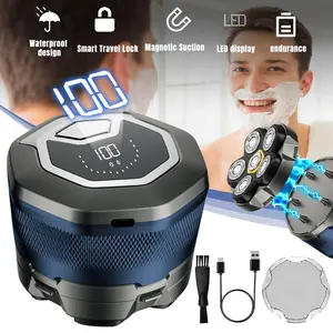Upgraded Head Shaver for Bald Men, Magnetic Electric Razor Hair Trimmer for Men, Large Battery Capacity, Rechargeable LED Display,  Waterproof Wet/Dry Head Shavers with Type-C Charge