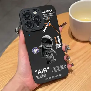 Astronaut Pattern Phone Case, Anti-drop Cellphone Protective Case, Total Protective Shockproof Mobile Phone Cover for iPhone 11 12 13 14 15 16 Pro Max, Smartphone Protector, Casing