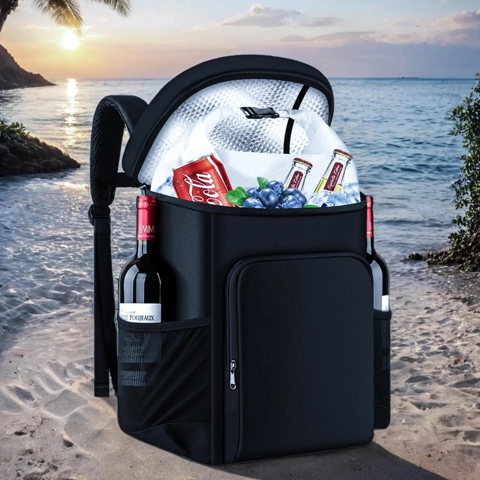 BeEagle Cooler Backpack Insulated 30 Cans, 100% Leak Proof Lightweight Camping Cooler, Waterproof Cooler Bag Portable Lunch Bag for Men or Women, Christmas Gifts, SummerWins, DealsForYouDays