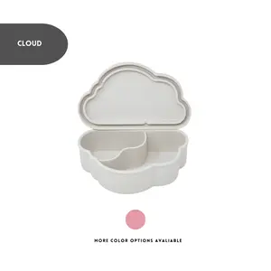 Cloud Shaped Silicone Lunch Box for Kids & Adults - Leak-Proof, Microwave & Dishwasher Safe