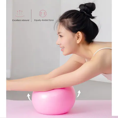 Pilates Yoga Ball - 9.5-10in Explosion-Proof Anti-Slip Core Training Tool, Barre & Gym Workout Equipment, Compact for Home Physical Therapy, Includes Pump