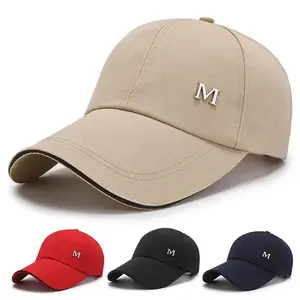 Hat Men's M Sandwich Brim Canvas Cap Sports Sunscreen Shade Fishing Baseball Cap Adult Outdoor