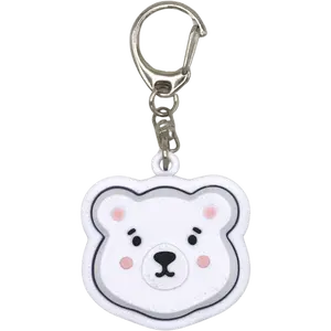 Polar Bear Fidget Clicker: keychain accessory, stress relief, cute must have