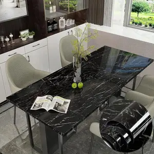 Imitation Marble Pattern Peel and Stick Wallpaper, Decorative Wallpaper, 1 Count Easy To Clean & Waterproof Wallpaper, Self-adhesive Wall Trim for Household, Kitchen & Living Room