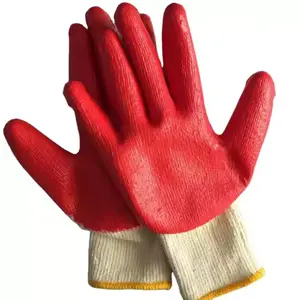 PAKNADA 20-Pair Latex Work Gloves, Textured Grip Durable Safety Gloves for Gardening, Construction & General Work
