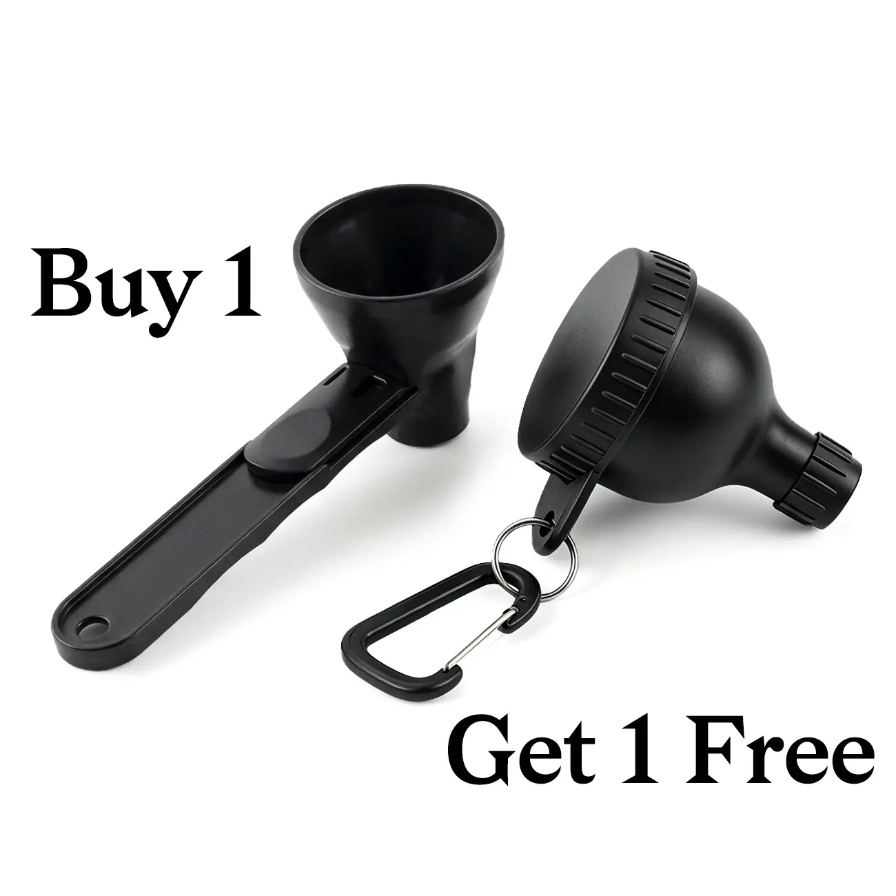 Buy 1 Get 1 Free | Protein Powder Funnel-Mini with Sliding Scoop and Container — High-Quality Funnel for Pre-Workout Creatine Powder, Coffee/Milk/Smoothie/Chocolate Powder, BPA-Free Plastic Kitchen Utensil, Perfect Gift for Valentine’s Day, Father’s Day,