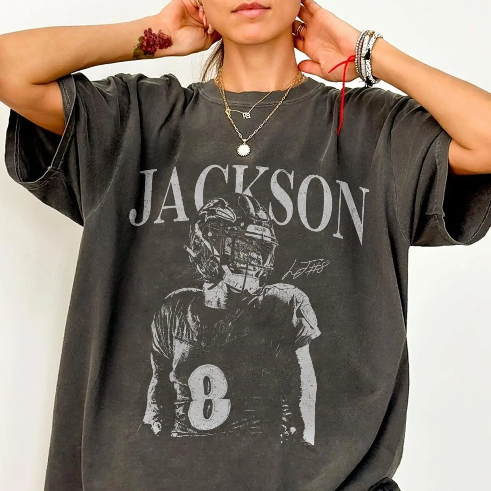 Comfort Colors Lamar Jackson Vintage Comfort Color Shirt, Lamar Jackson Retro Rap Tee, Game Day Shirt, Football Shirt Tee