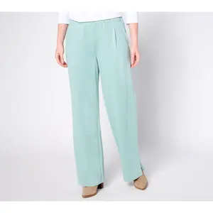 Isaac Mizrahi Live! Tall Apres Knit Twill Straight Leg Pants