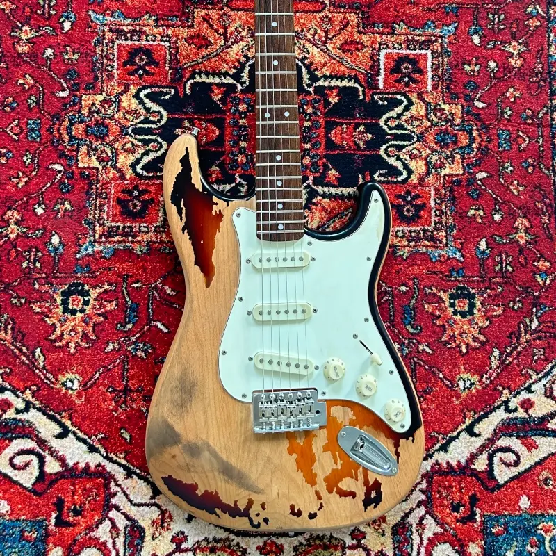 Custom John Mayer SPR Heavy Relic ST-Style Electric Guitar, Chrome Hardware, Premium Guitar Body Custom John Mayer SPR Heavy Relic ST-Style Electric Guitar, Chrome Hardware, Premium Guitar Body