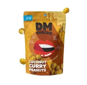 DM Snacks Coconut Curry Peanuts, 8 oz.