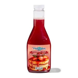 Vicky Cakes Premium Strawberry & Blueberry Pancake Syrups | Pick Your Flavor | No High Fructose Corn Syrup or Artificial Flavors