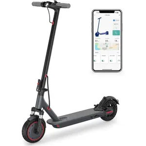 Electric Scooter 350W Motor,Max 19 Miles & 19MPH Speed,Folding E-Scooter with Dual Suspension,APP ControlRange