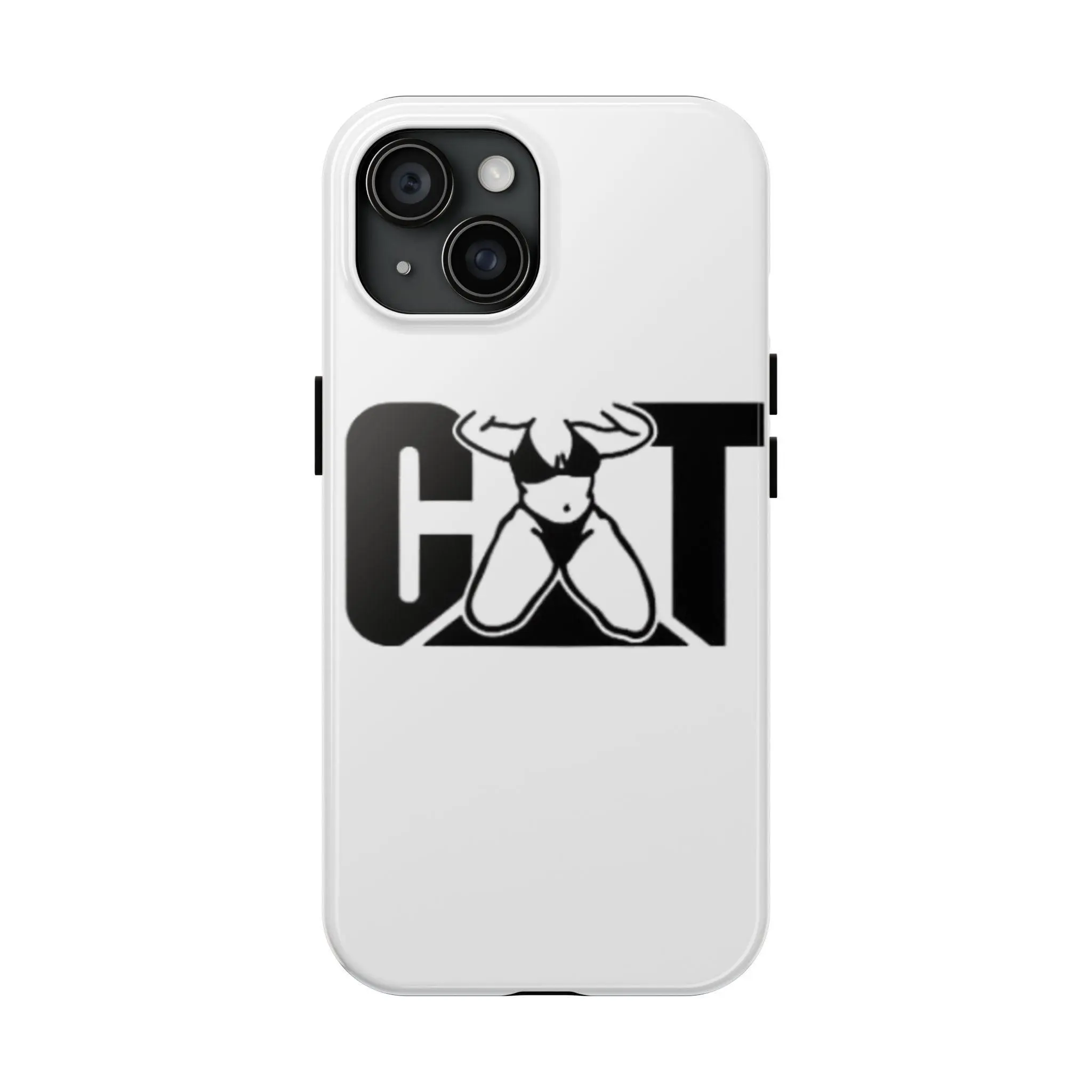 C.A.T Curvy Tough Phone Case, Caterpillar Girl Logo iPhone Protective Cover for iPhone 17 16 15 14 13 12 11, Gift For Him